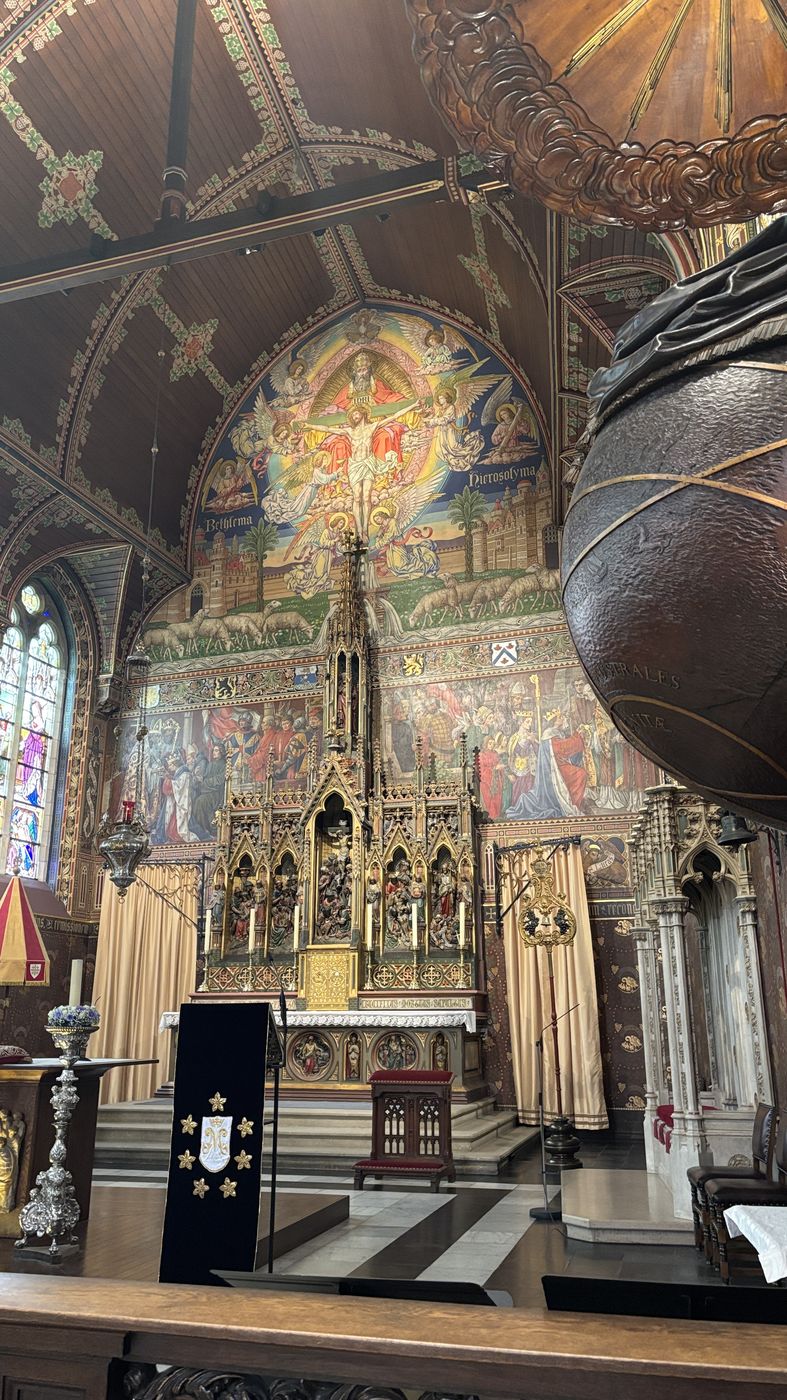 The painted upper chapel of the Basilica of the Holy Blood
