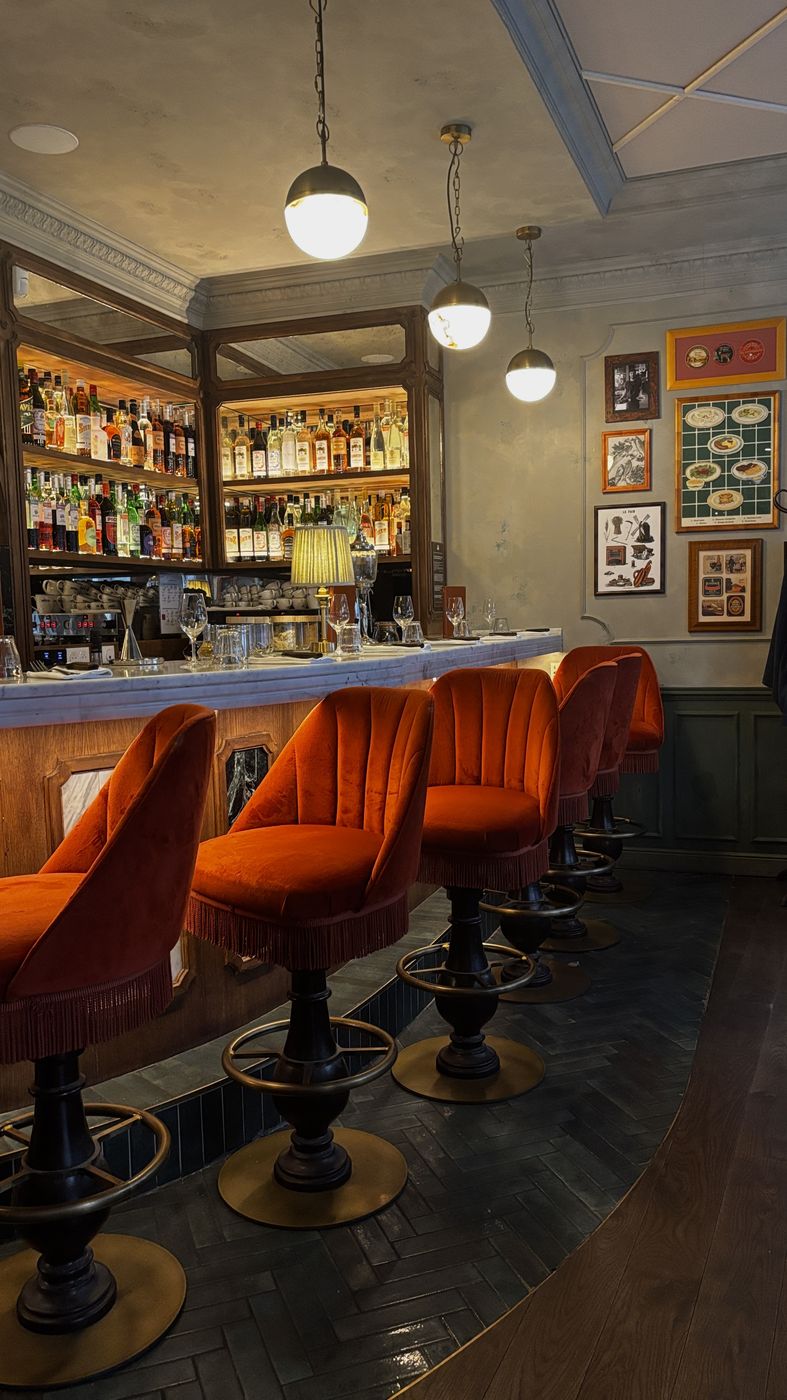 The bar at Brasserie Campion