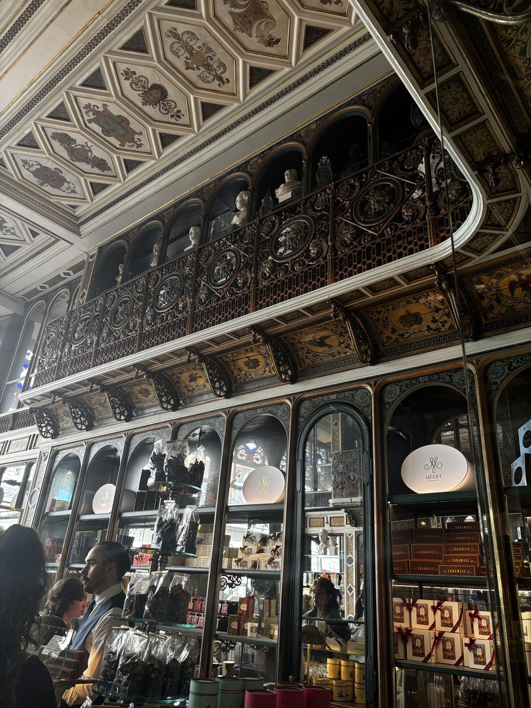 The ornate interior of Méert