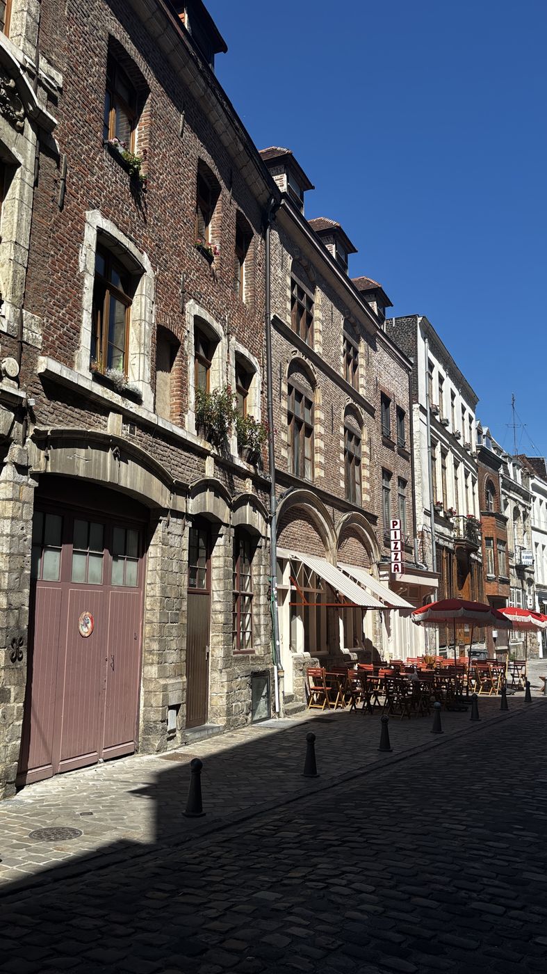 Narrow cobblestone street in Vieux-Lille